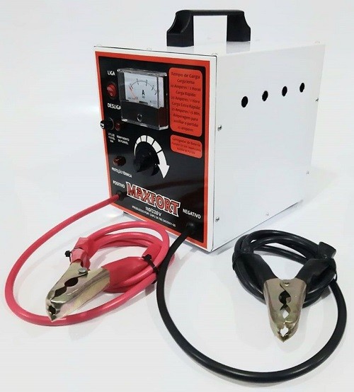 Carregador de baterias 1 a 50 amperes c/Aux. Partida