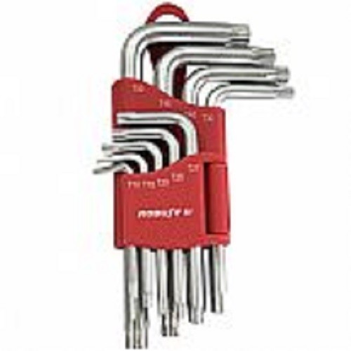 Jogo de chave torx tipo L com guia Robust