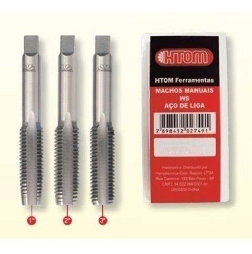 Jogo de Macho M5 x 0,8mm