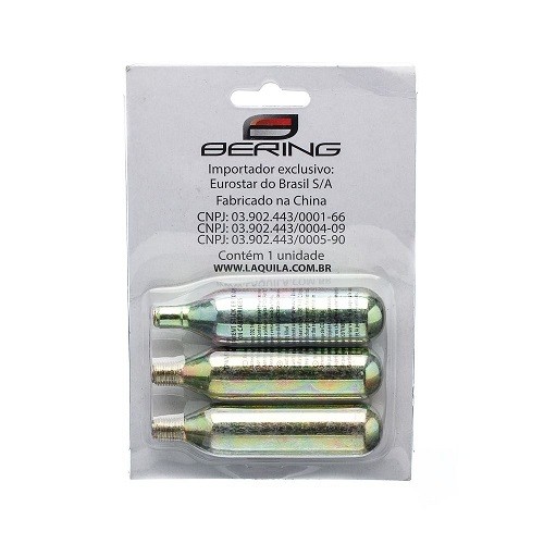 Ampola De Co2 Para Encher Pneu Com Rosca 16 G