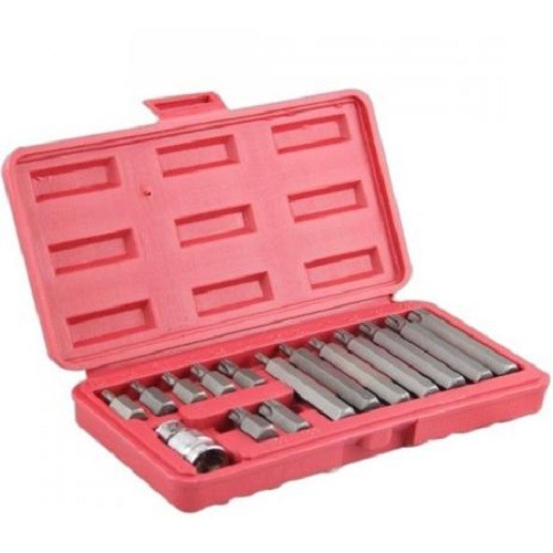 Jogo de Ponta Torx T10 A T60 (15 peças) Vip Industrial